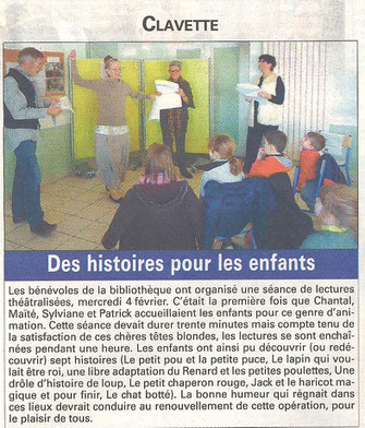 Article sur Chantal et Patrick dans l'Hebdo