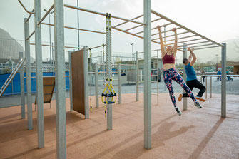 Von Sportbau Walser errichtete Calisthenics-Anlage in Vorarlberg