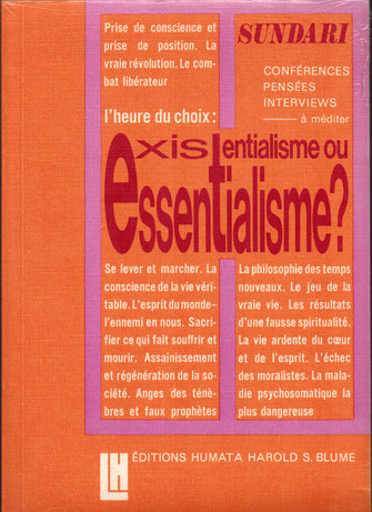 existentialisme, essentialism, conscience, sundari