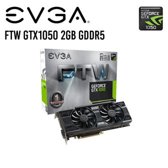TARJETA DE VIDEO GAMING EVGA FTW GTX1050 GDDR5 2GB 128BITS HDMI DVI DP PCIE 3_0 lo encuentra en #compumarket .... más info siguiendo el enlace ....