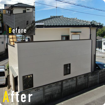 一般住宅の塗装リフォーム施工事例（平塚市・秦野市）