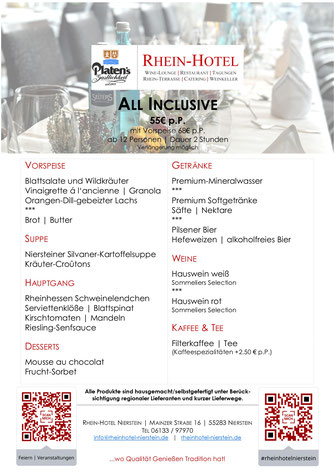 All Inclusive Angebot | Feierlichkeit | Feste