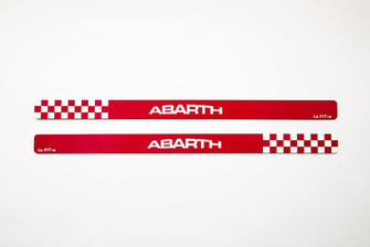 ABARTH plate red flag  / License　125€