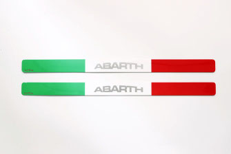 ABARTH plate tricolore  / License　125€