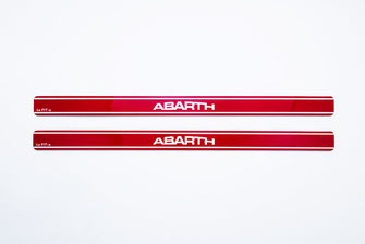 ABARTH plate red  / License　125€