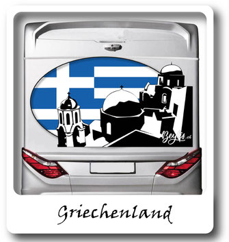 Griechenland Aufkleber für Camper
