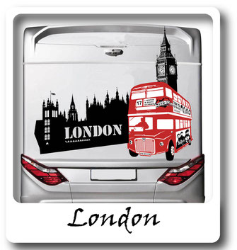 London Aufkleber für Wohnmobile und Camper
