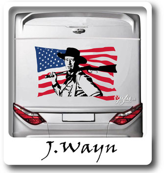 Amerika John Wayne Aufkleber für Camper