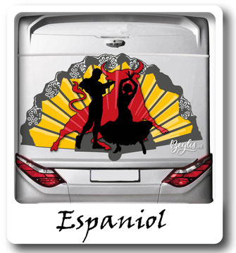 Aufkleber Spanien für Vans
