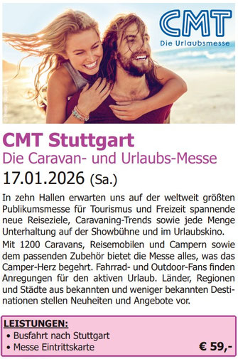 CMT Stuttgart Caravan und Urlaubsmesse