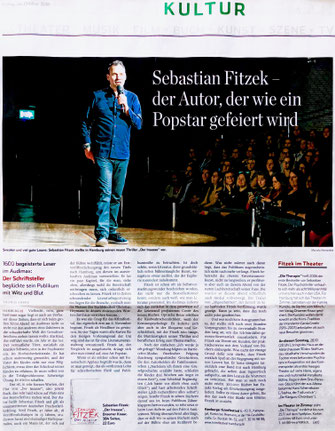 Theater im Zimmer feat. Sebastian Fitzek - Presseartikel im Hamburger Abendblatt