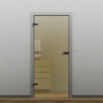 glastür bronze nach maß günstig kaufen