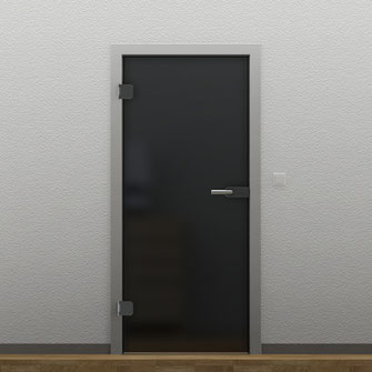 Glastür schwarz online konfigurieren günstig kaufen