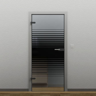 glastür verlauf schwarz nach maß günstig kaufen