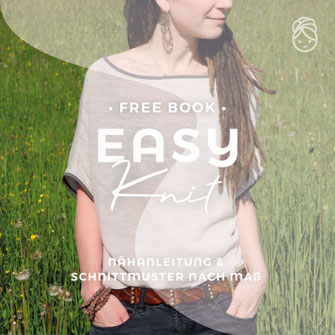 freeBook Easy Knit Oversize Shirt gratis Nähanleitung eBook