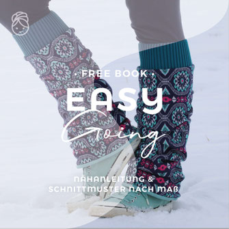 freebook gratis Nähanleitung Easy Going Stulpen Beinwärmer Beinstulpen