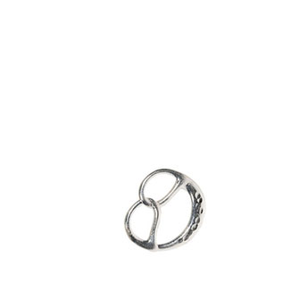  Unisex Brezel Schmuck-Kettenanhänger in zwei Größen aus echtem 925er Sterling Silber oder ver-goldet aus Stuttgart
