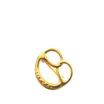 Souvenir Geheimtipp · STUTTGART: süße, goldige Schmuck-Brezel aus 925er Silber und Ver-Goldung als Brosche zum Anstecken in From einer schwäbischen Laugenbrezel von perlenpool Stuttgar aus Baden-Württemberg