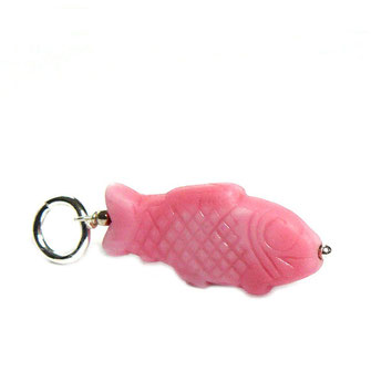 Schmuckanhänger Fisch, rosa