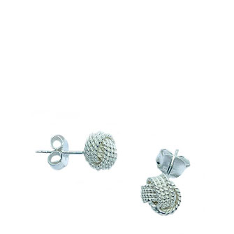 Ohrstecker- Knoten, Damen Knotenohrstecker 925er Silber ; Stil-und klassische Eleganz für´s Ohr..