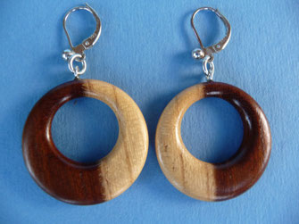 Ohrstecker, Drechseln Drechslerei Holzartikel Kunsthandwerk Holz, Geschenk Geschenkartikel Mitbringsel Kunst
