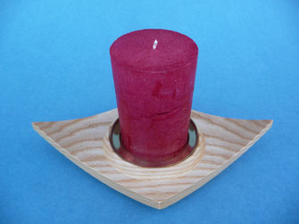 Trapez Tischlicht Drechseln Drechslerei Holzartikel Kunsthandwerk Holz, Geschenk Geschenkartikel Mitbringsel Kunst