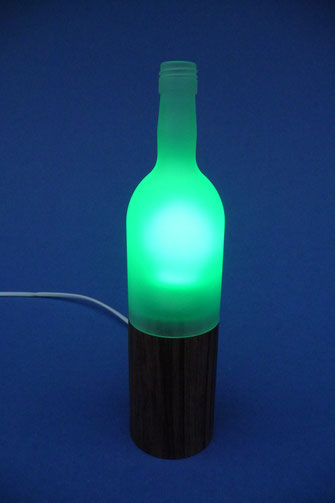 Windlicht Flasche elektrisch Drechseln Drechslerei Holzartikel Kunsthandwerk Holz, Geschenk Geschenkartikel Mitbringsel Kunst