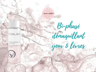 bi phase demaquillant yeux et levres visage thalion 1001astucesdefilles institut de beaute lannemezan