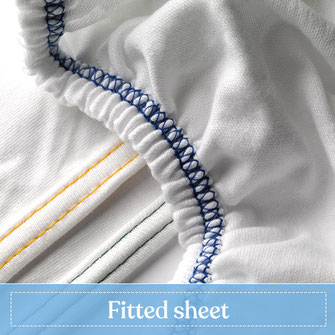 Fitted sheet for hotels and health care