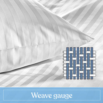 Weave gauge for bedding and terry