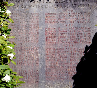 Bild: Wünschendorf Erzgebirge Kriegerdenkmal 1.WK