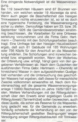 Bild: Wünschendorf Erzgebirge Wasserleitung Krauß