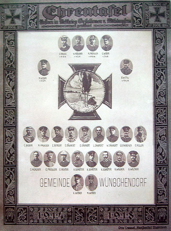 Bild: Wünschendorf Erzgebirge Ehrentafel