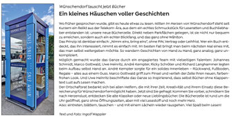 Bild: Bücherzelle Wünschendorf Erzgebirge