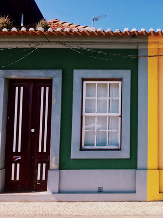 Colorful house along the canals
