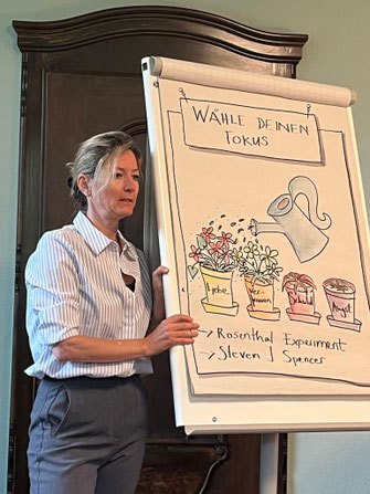 Marita beim Kommunikationsseminar