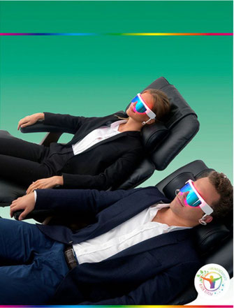 Station PSIO Pro – module turbosieste avec lunettes PSIO pour récupération et relaxation