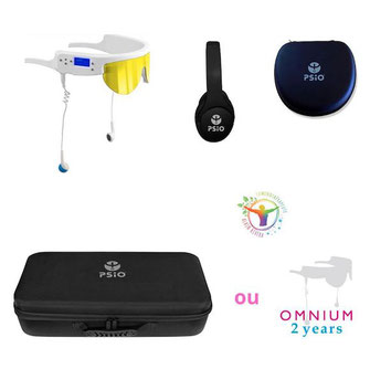 Lunettes PSIO Pro 3.0 Blanc pour thérapeute avec 38 programmes
