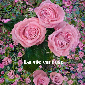 Ein wunderschöner Rosenstraß steht für das Lied "La Vie En Rose" von Edith Piaf