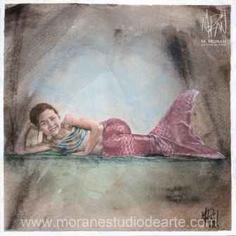 Retrato al oleo Mauricio Moran Estudio De Arte 