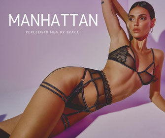 Bracli Manhattan Bra, G-String und Strumpfgürtel