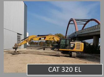 Bild vom Bagger CAT 320 EL