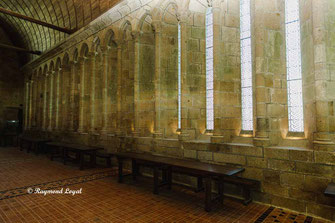 mont saint-michel inside abbey