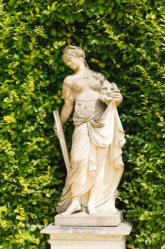 sculpture baroque garden at gross-sedlitz saxony