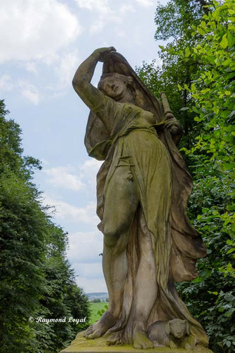 sculpture baroque garden at gross-sedlitz saxony