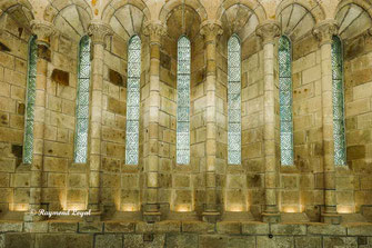 mont saint-michel inside abbey