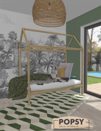 Pauline popsy décoratrice architecte d'intérieur bordeaux chambre enfant jungle safari
