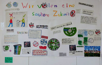 Plakat CFvW Gymnasium Klasse 5b © NAJU/Trashbusters