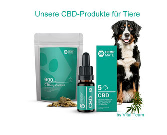 CBD Produkte für Hunde by HempMate Vertriebspartner Vital Team