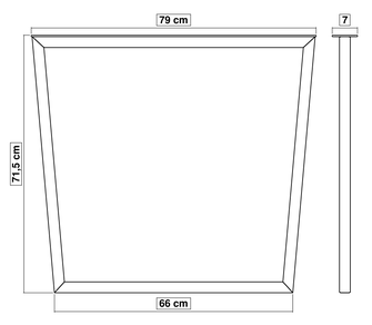 pied de table en métal réglable pour cuisine